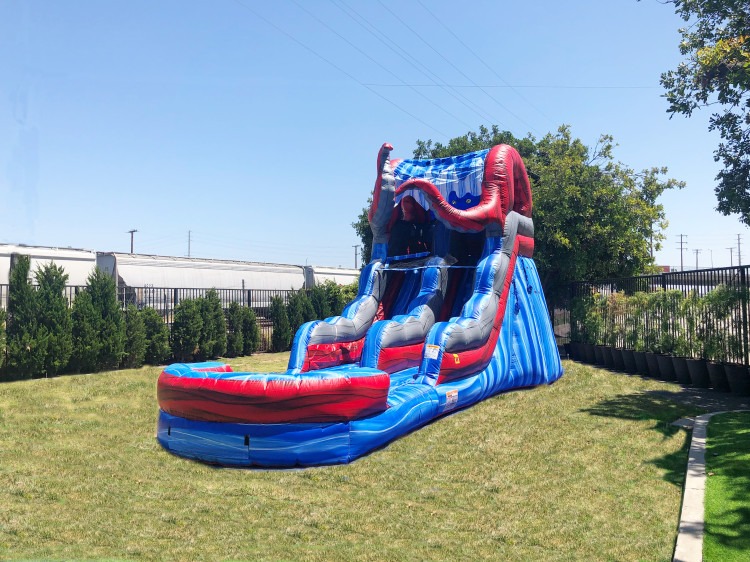 15 Ft. Ocean Battle Water Slide